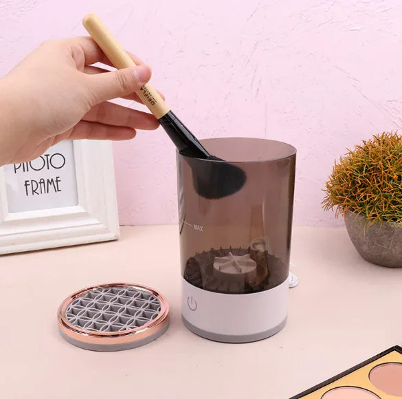 - The Urban Shelf™ Electric Makeup Brush Cleaner – Spin & Dry in 30 Seconds